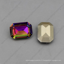 Octagon 10 * 14mm / 13 * 18mm cristal pierres lâches de bijoux (DZ-3007)